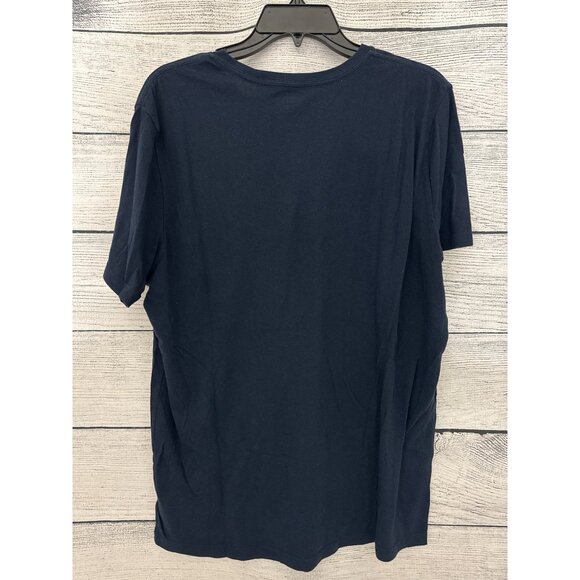 Old Navy Mens Blue Graphic T-Shirt With Bicycle/Boombox Size L - Picture 2 of 2